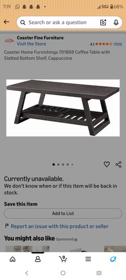 Dark wood Coffee table