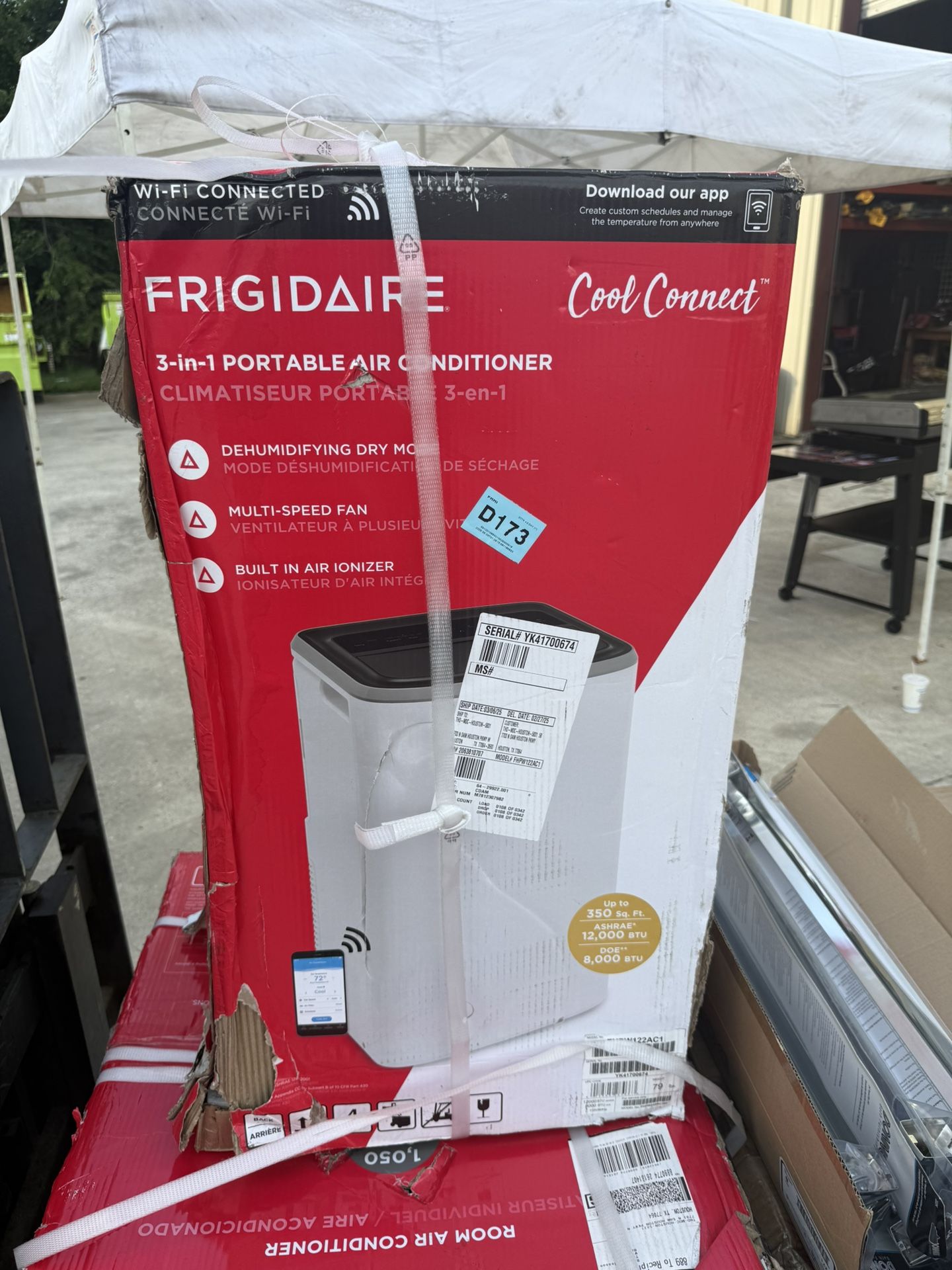 Frigidare 3 In 1 Portable Air Conditioner 12,000btu
