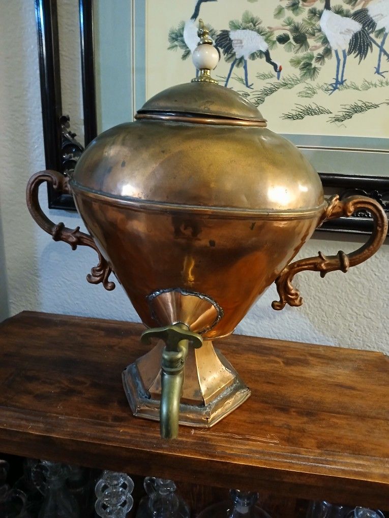 Antique Copper Samovar Needs TLC