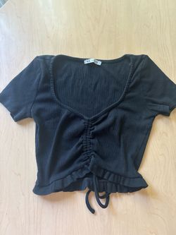 Black tank top Zara