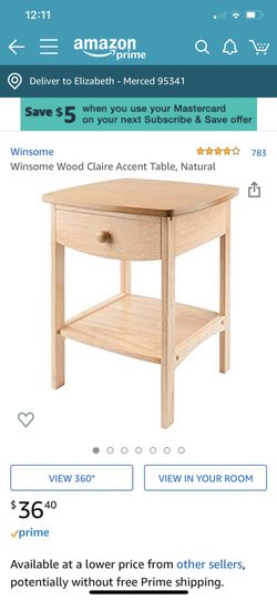Wooden accent table New in box! 15
