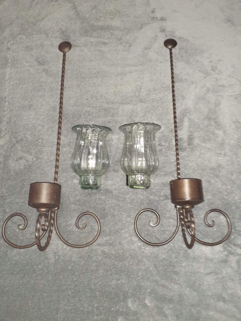 Wall Candles Holders (2) (iron)