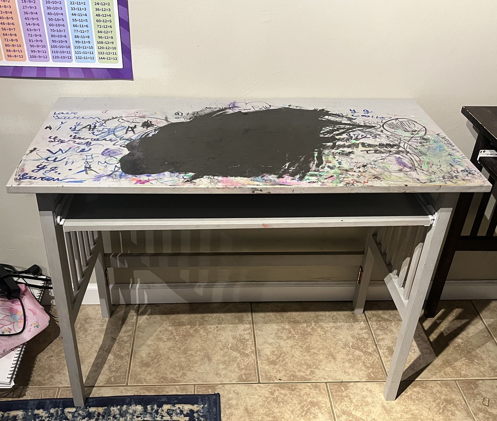 Small Grey Desk