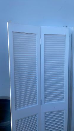 Folding French doors for laundry closet
