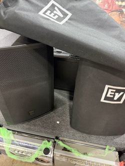 EV speaker set with covers