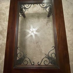Coffee Table with Glass Insert