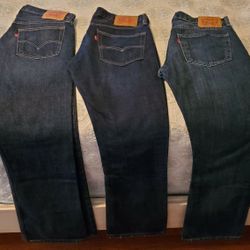 Levi's Men's 527 Boot Cut Jeans 32"x 32" And 32"x 30"