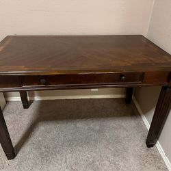 Classic Dark Wood Executive Desk Great Condition!