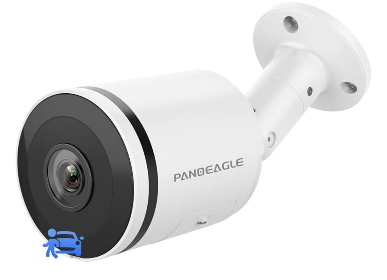 8MP IP Camera, Smart AI Human Vehicle Detection - High Compatibility Outdoor Security Bullet Camera 2.8mm Lens Wide Angle, with SD Card Slot,Two Way T