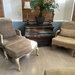 Accent Chairs With Matching Ottoman