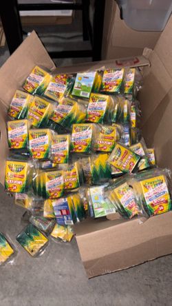 500+ boxes of crayons