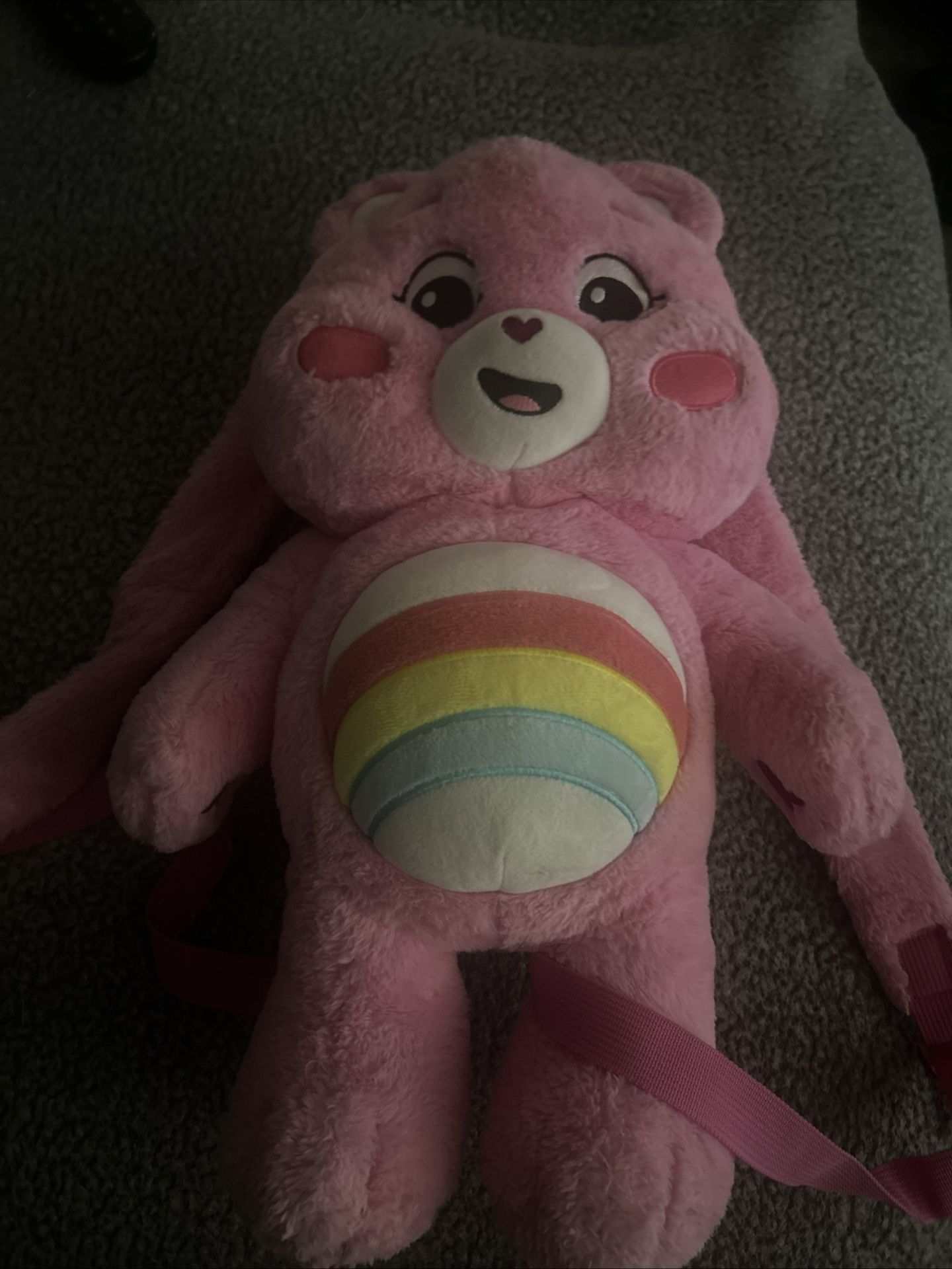 Pinky Soft Care Bear Backpack
