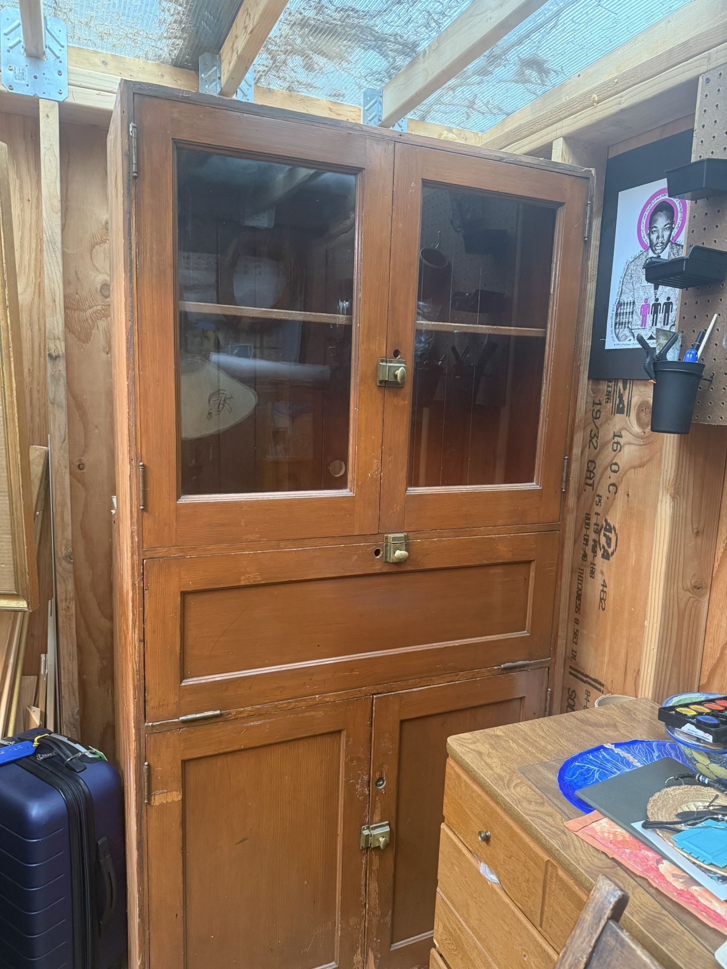 Antique School Hutch