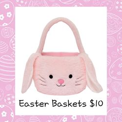 NEW Large Plush Easter Baskets