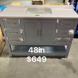 48in Bathroom Vanity With Top