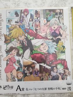 Anime, The Seven deathly sins Shikishi collection. Rare.