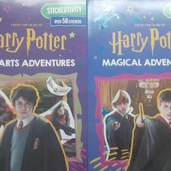 Set Of 2 New Harry Potter Stickertivity Sticker Activity Books