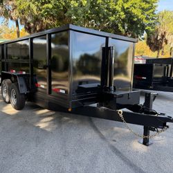 Taylor 7 x 14 High Side Dump Trailer 14k
