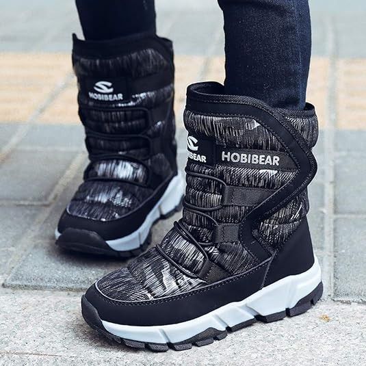 Snow Boots Winter Waterproof Slip Resistant Cold Weather Shoes