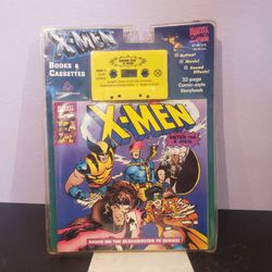 The X-Men Cassette and Book Enter the X-Men by Mark E. Edens 1994 new sealed selling for only $10
