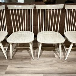 4 Rustic Farmhouse Dinning Chairs
