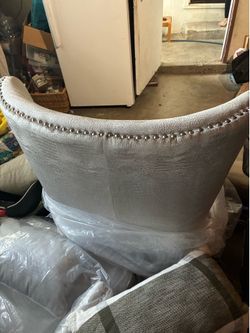 Gray captain chairs