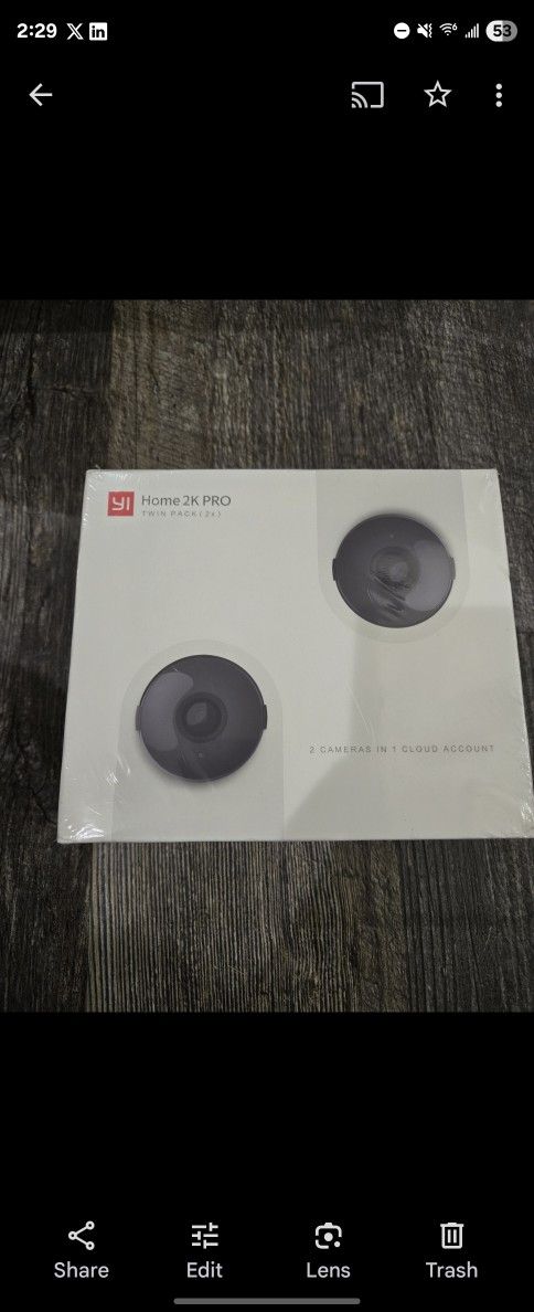 YI 2pc Security Home Camera, 1080p WiFi Smart Wireless Indoor Nanny IP Cam with Night Vision