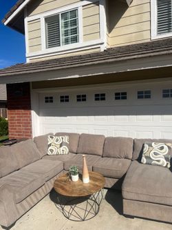 Ashley Furniture Pantomine Driftwood Laf Loveseat - Sectional w/ Chaise 4 Piece $3000 Retail 🔥