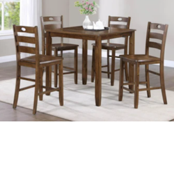 Counter height dining table w/4 chairs
