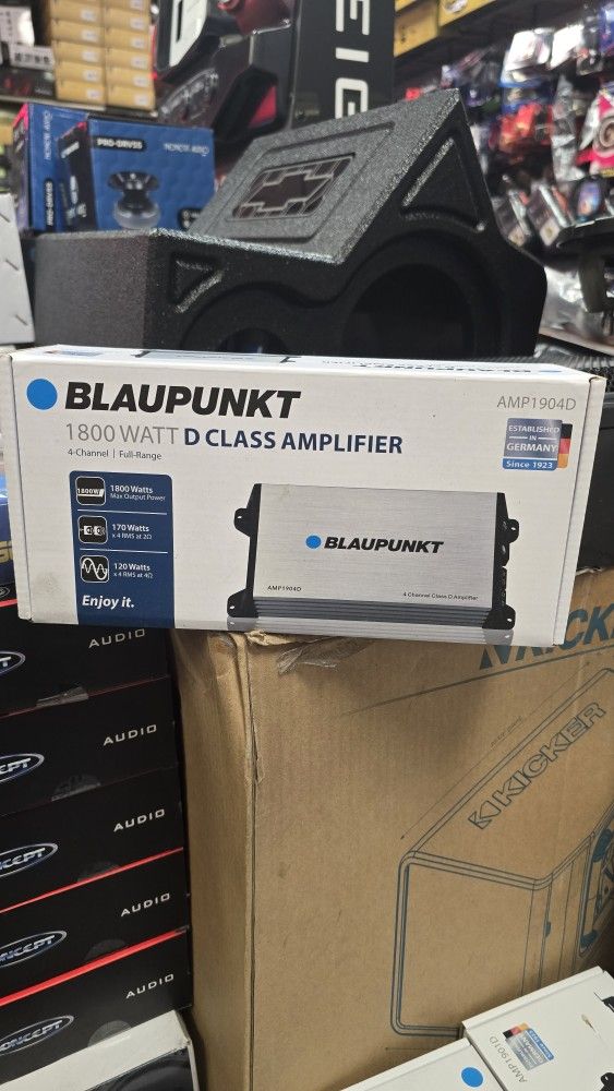 Blaupunkt AMP1904D 4-Channel Vehicle Audio Amplifier