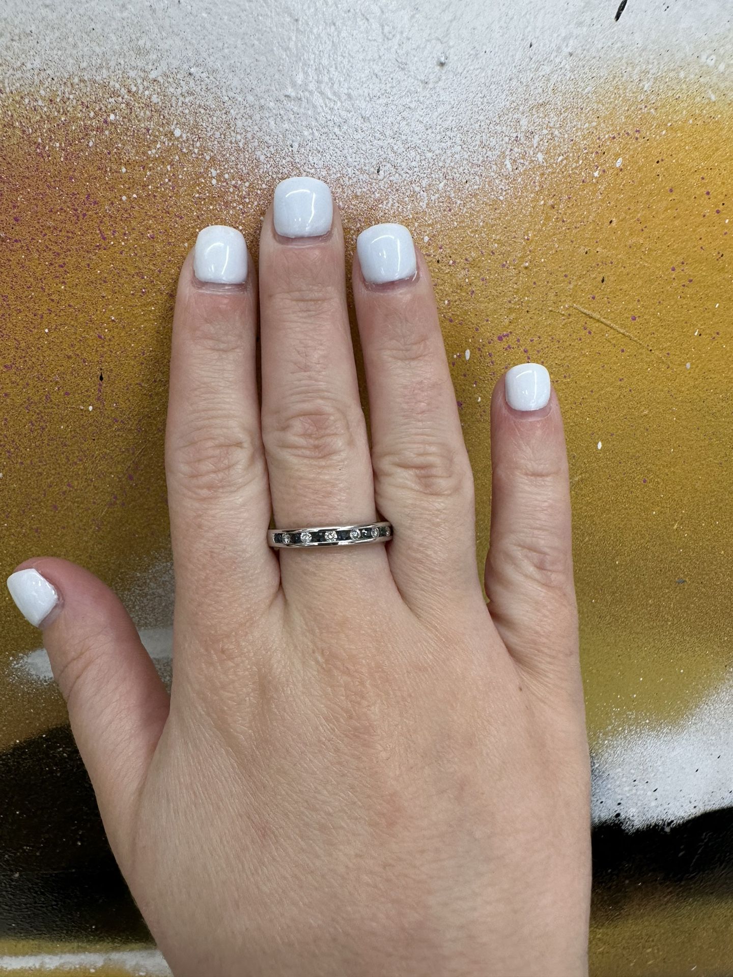 14k SAPPHIRE DIAMOND NATURAL RING