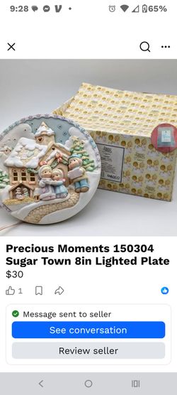 Precious Moments Light Up Plate