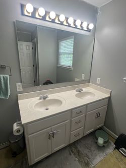 60” Vanity and Mirror