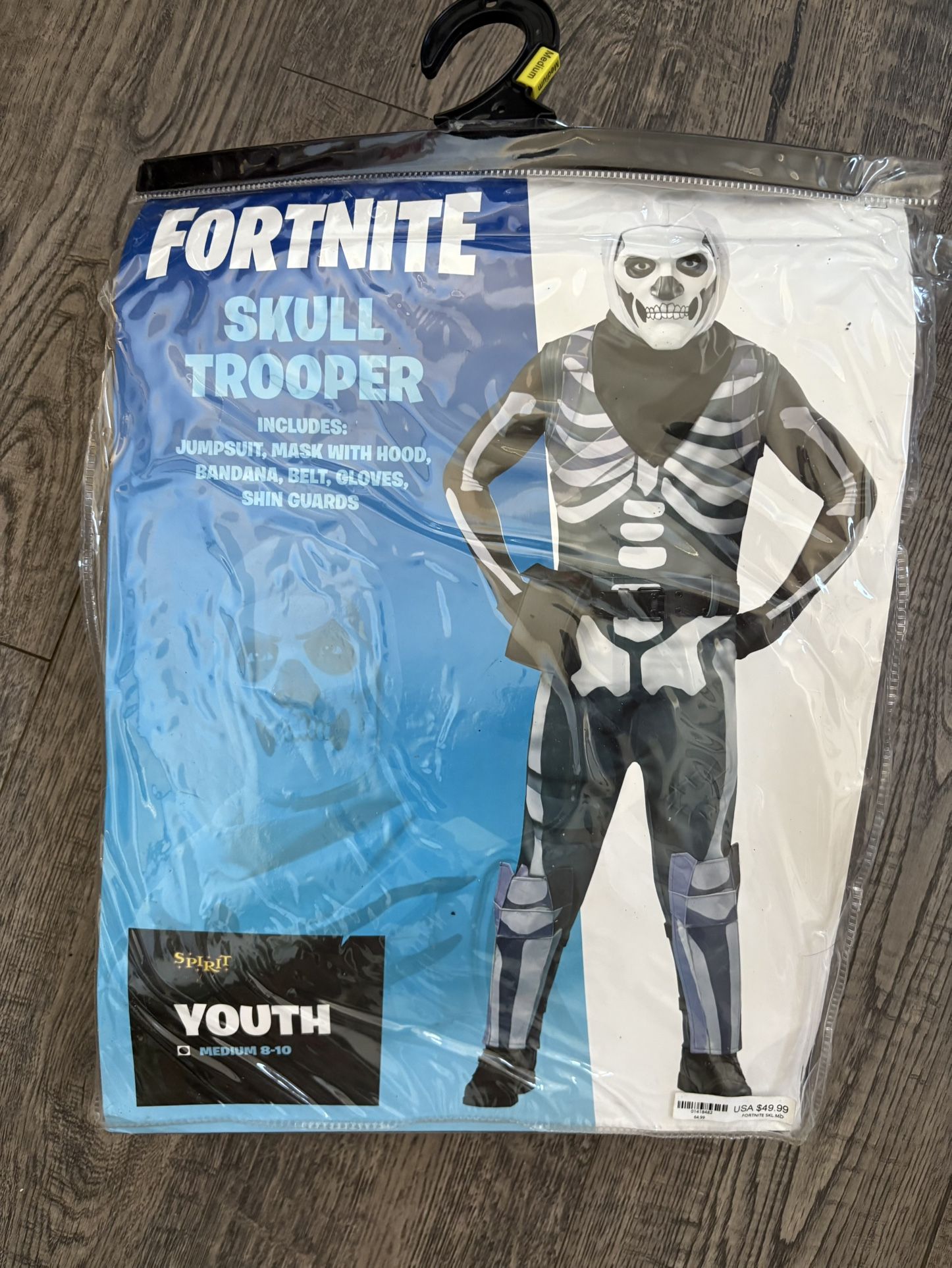 New Costume Size 8/10 FORTNITE SKULL TROOPER