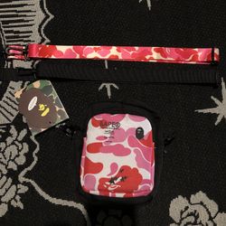Bape pink Bag New 