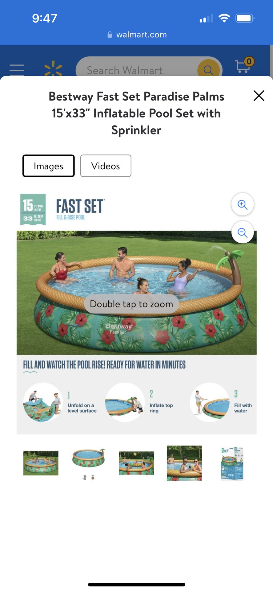 Best way Fast Set Paradise Palms Inflatable Pool With Accessories for Sale  in Menifee, CA - OfferUp
