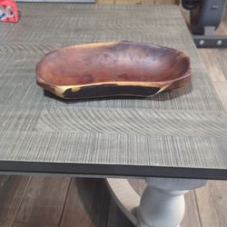 Accent Table Bowl , Wood.