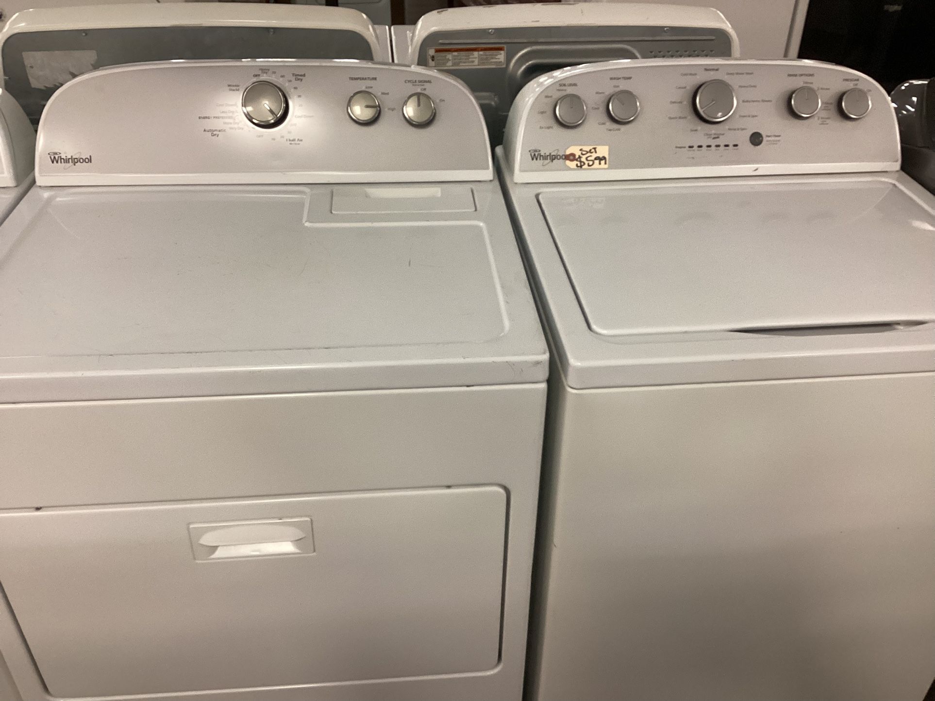 Whirlpool Top Load Washer And Electric Dryer