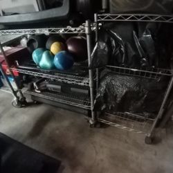 $85 For Both Metal Shelves