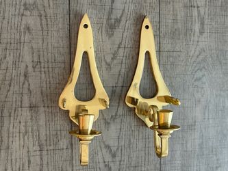 Brass Candle Sconces