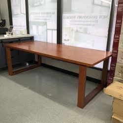 92” Solid Mango Wood Dining Table 