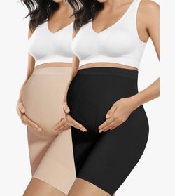 Pregnancy/Maternity Shapewear For Baby Bump (Prevent Chaffing (Soft) &  Adominal Support)