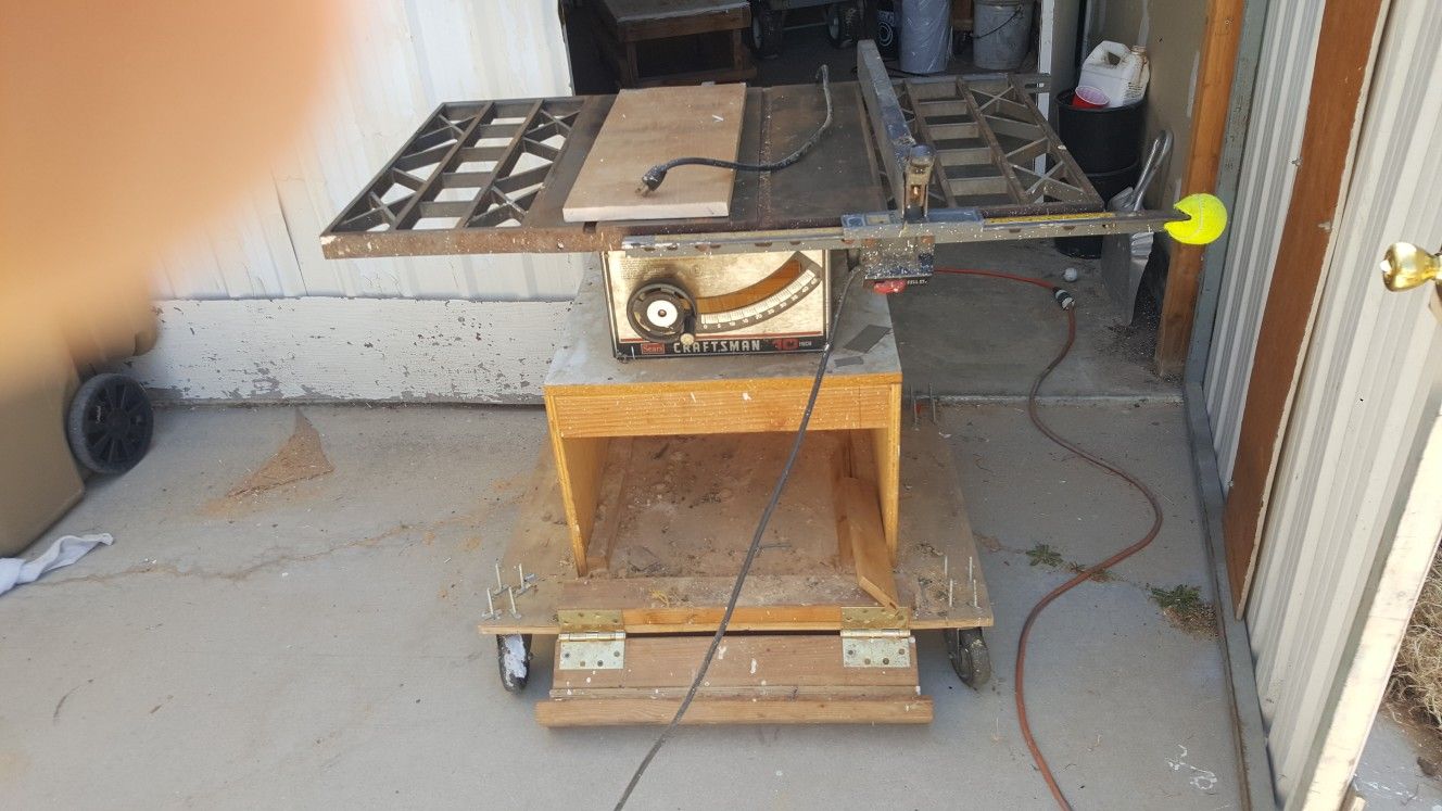 Craftsman Table Saw Stand Up