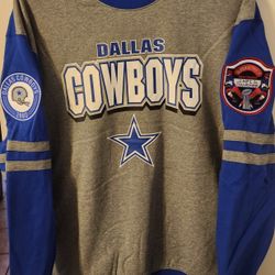 DALLAS COWBOYS M/N THROWBACK SUPERBOWL VI SWEATER SIZE 2XLARGE