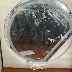 Half - Moon LED Mirror