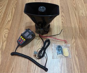 12V 7-Tone Loud Car Horn Siren with Handheld Controller