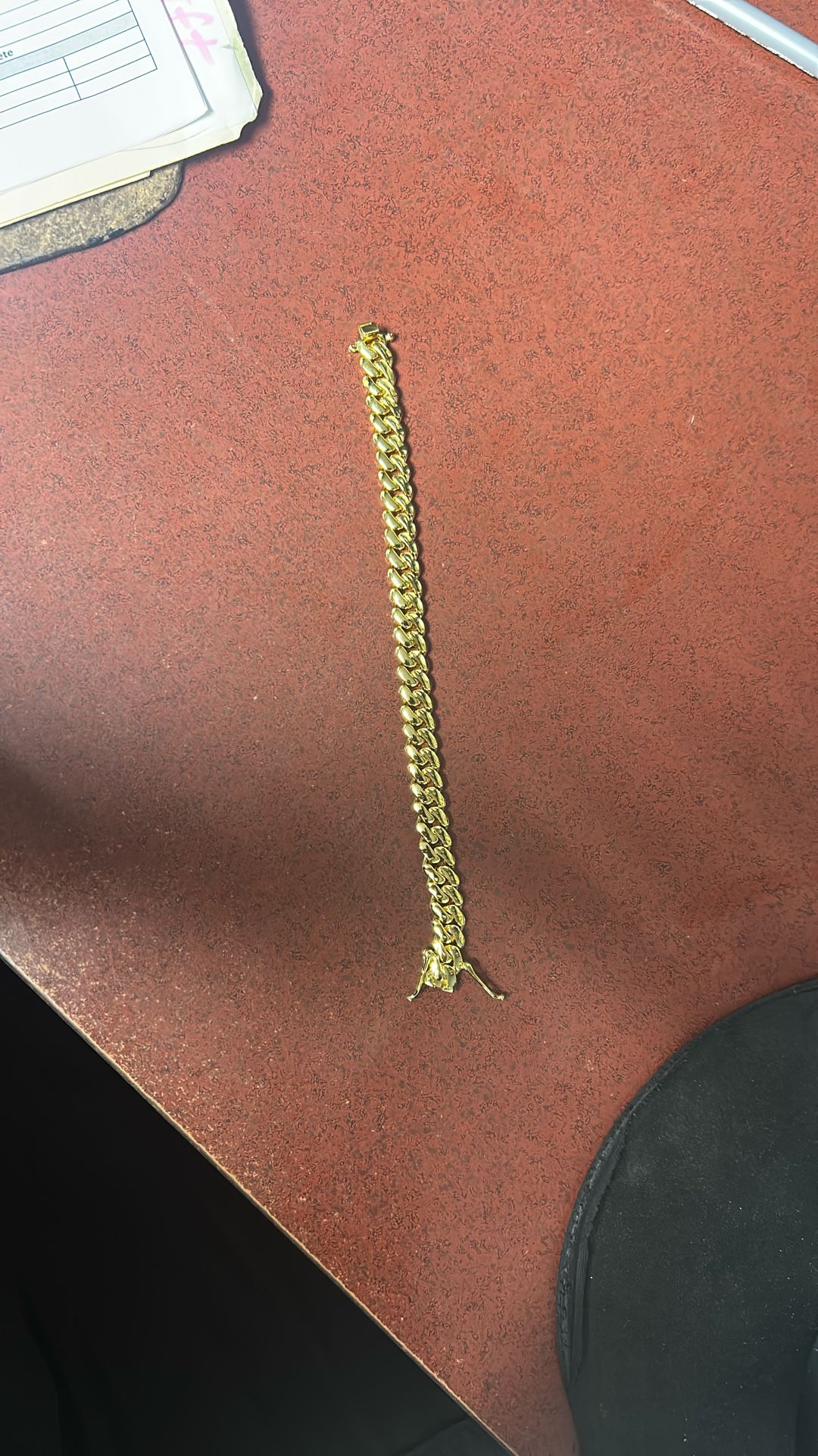 Gold Cuban Link Bracelet