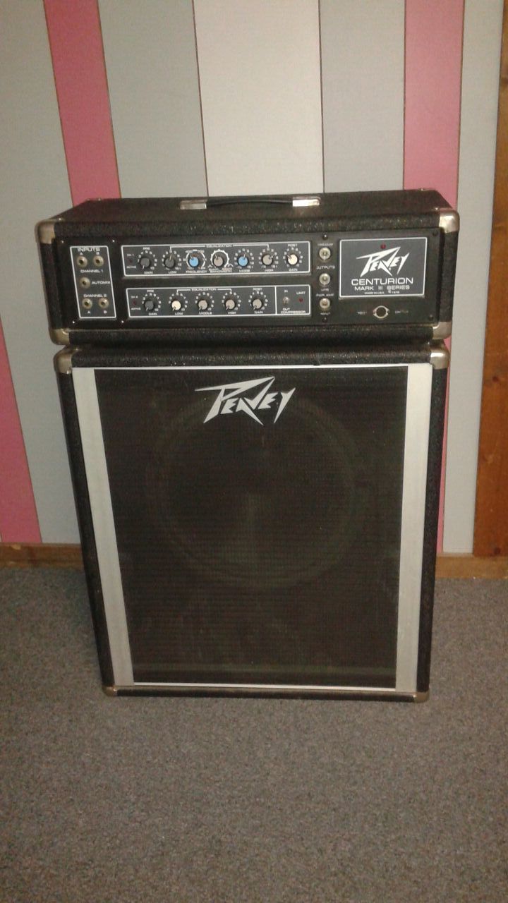Peavey centurion mark III amp head & cabinet