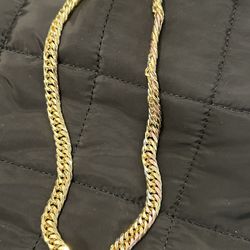 gold plated solid chain