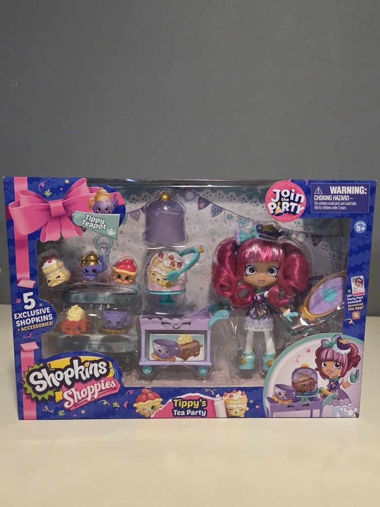 Shopkins Shoppies Tippy's Tea Party Doll Playset Season 7 Join the Party